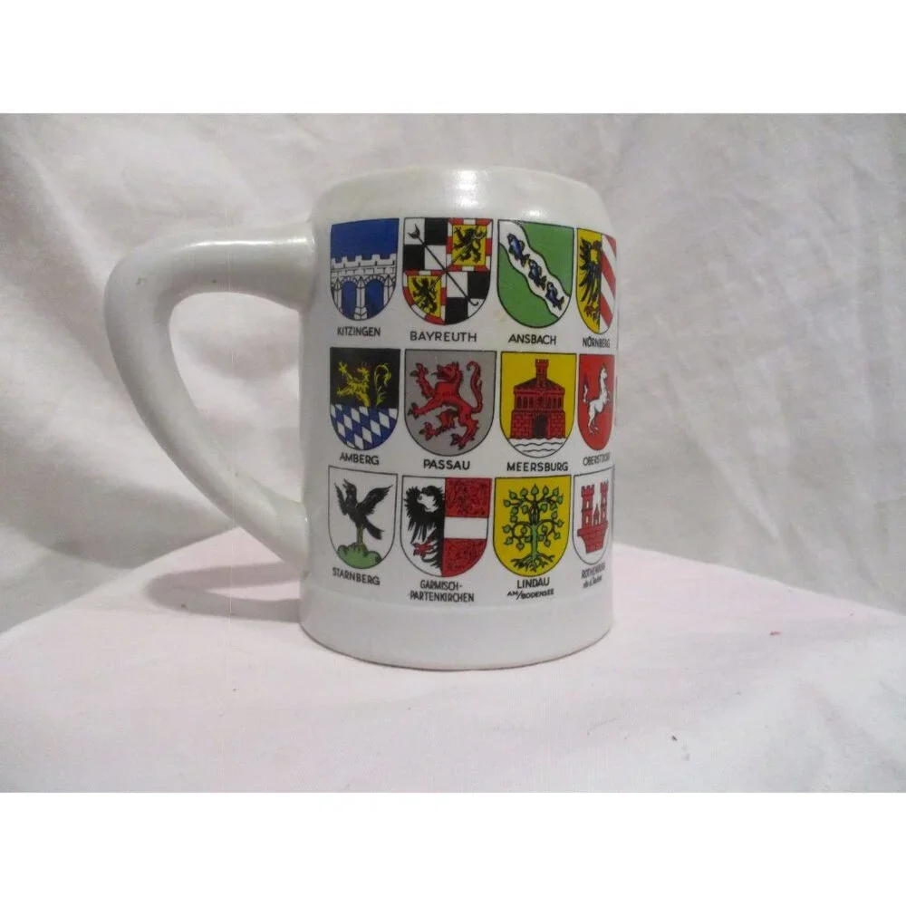 Beer Stein BAYERN Half Liter‎ Mug, EUC Ceramarte Made in Brazil coat of arms